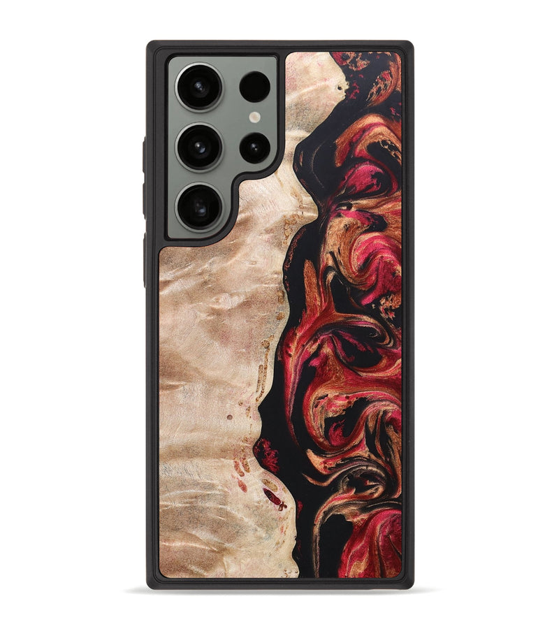 Galaxy S23 Ultra Wood+Resin Phone Case - Oscar (Red, 666353)