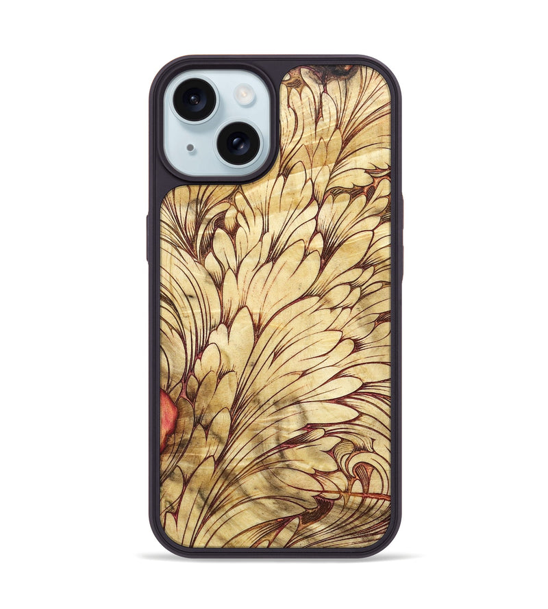 iPhone 15 Wood+Resin Phone Case - Ariella (Harvest, 667163)