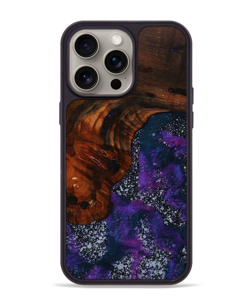 iPhone 15 Pro Max Wood+Resin Phone Case - Daniella (Cosmos, 667716)