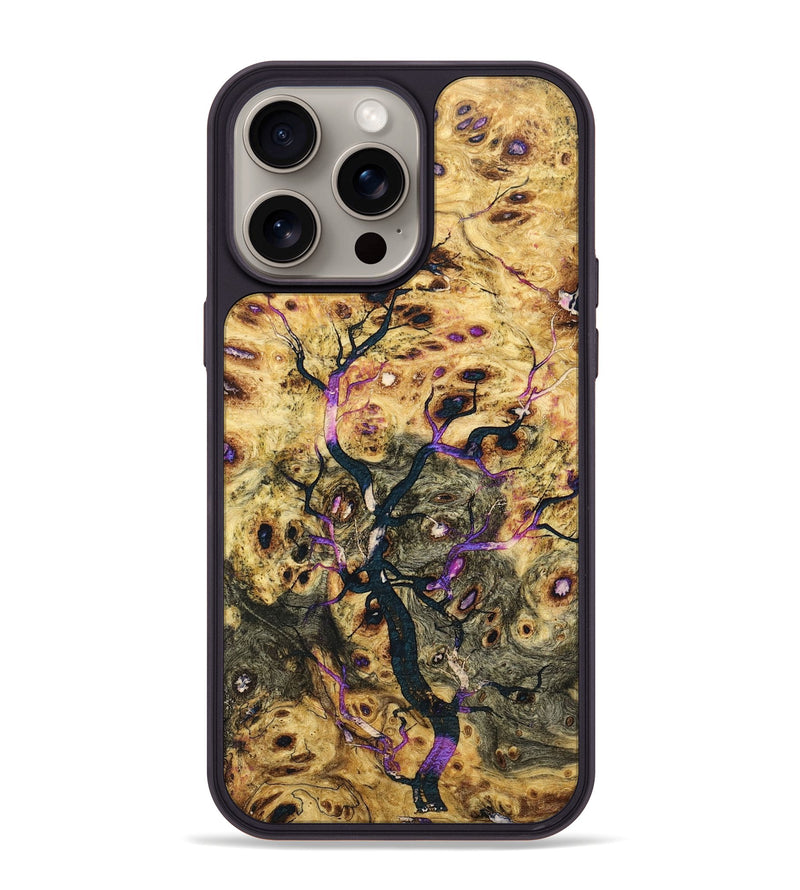 iPhone 15 Pro Max Wood+Resin Phone Case - Erma (Harvest, 667951)