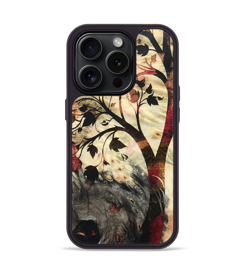 iPhone 15 Pro Wood+Resin Phone Case - Janelle (Harvest, 667968)