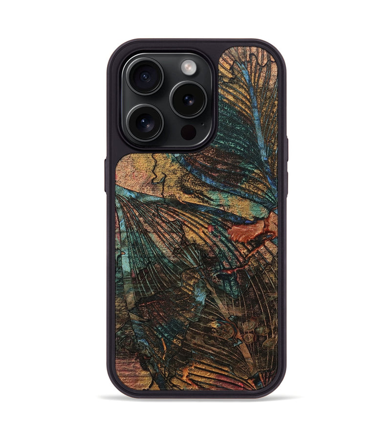 iPhone 15 Pro Wood+Resin Phone Case - Pamela (Harvest, 667981)