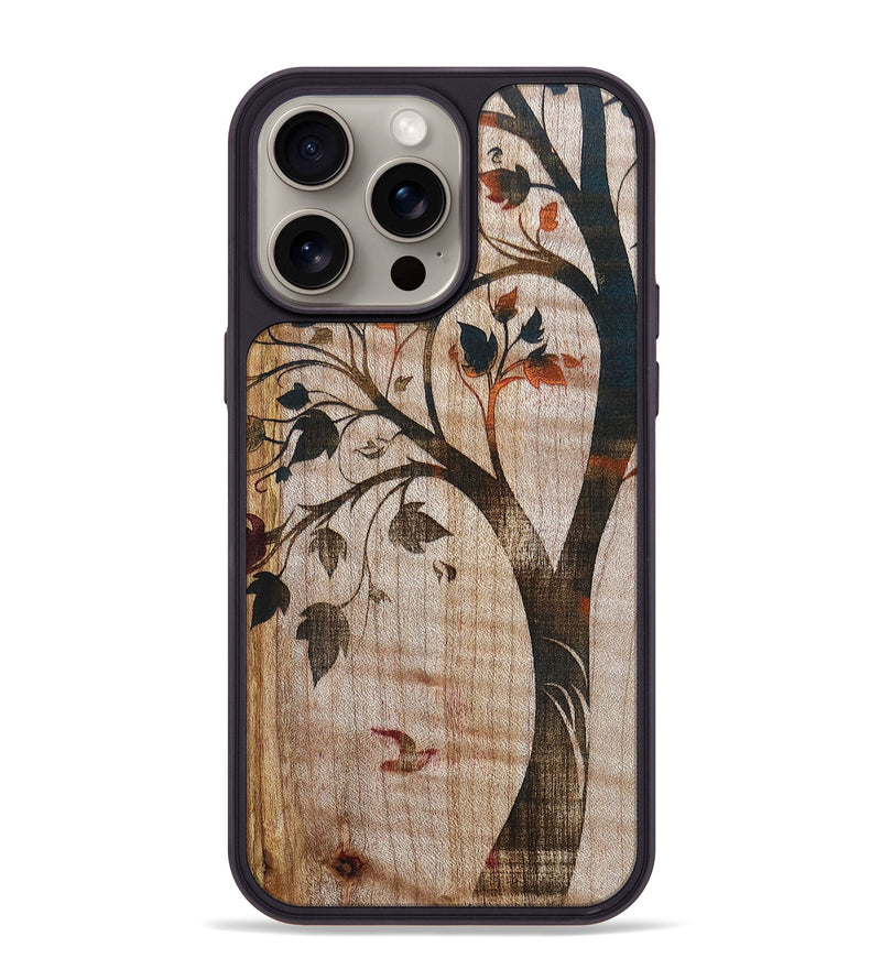 iPhone 15 Pro Max Wood+Resin Phone Case - Viola (Harvest, 667993)