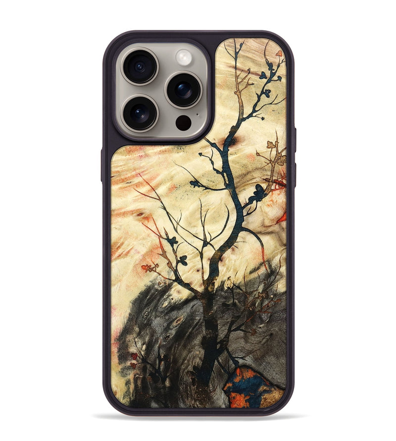 iPhone 15 Pro Max Wood+Resin Phone Case - Ariana (Harvest, 668000)