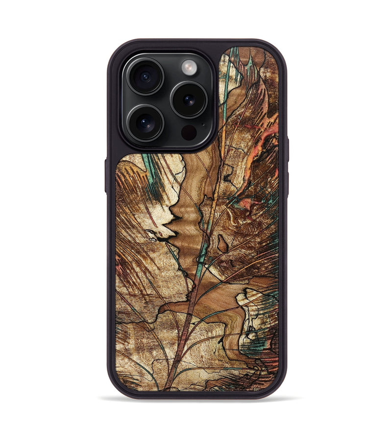 iPhone 15 Pro Wood+Resin Phone Case - Paulette (Harvest, 668009)