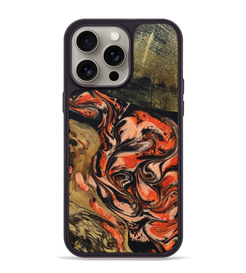 iPhone 15 Pro Max Wood+Resin Phone Case - Bryanna (Harvest, 668023)
