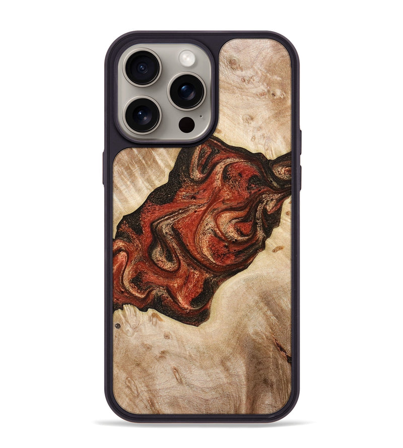 iPhone 15 Pro Max Wood+Resin Phone Case - Rickie (Harvest, 668024)