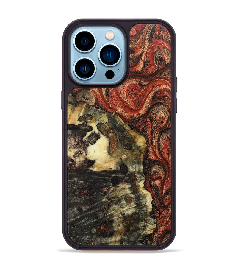 iPhone 14 Pro Max Wood+Resin Phone Case - Desmond (Harvest, 668025)