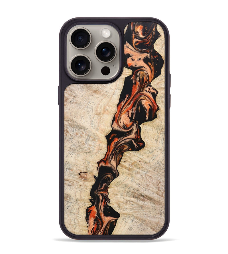 iPhone 15 Pro Max Wood+Resin Phone Case - Layla (Harvest, 668033)