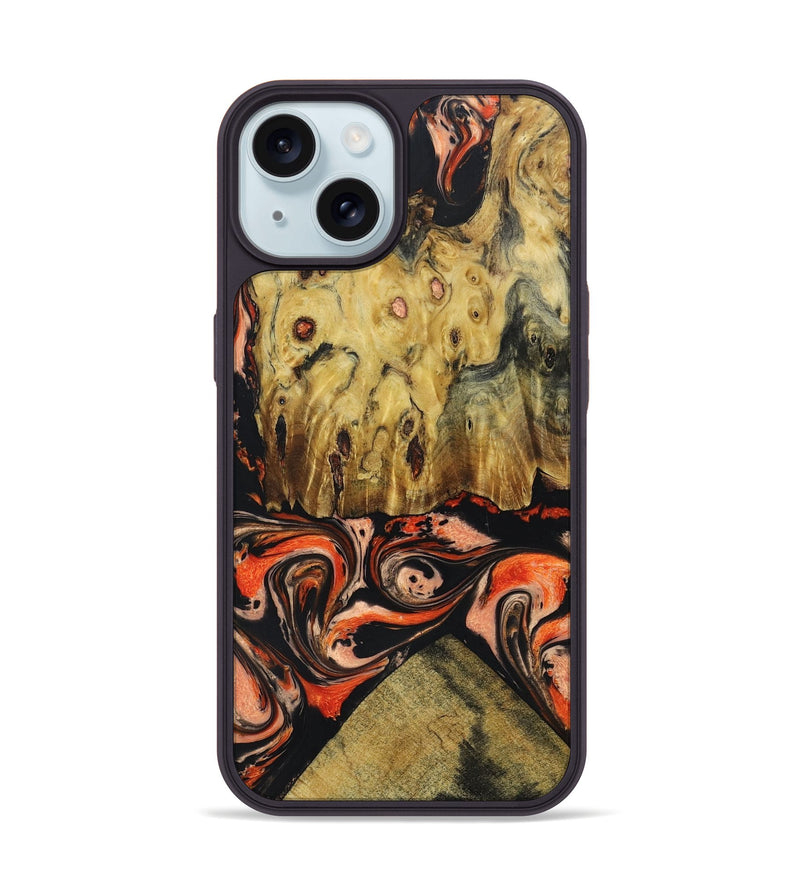 iPhone 15 Wood+Resin Phone Case - Lorraine (Harvest, 668034)