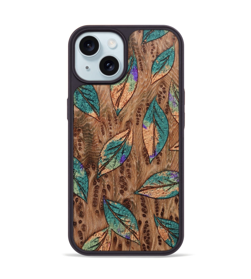 iPhone 15 Wood+Resin Phone Case - Mattie (Harvest, 668039)