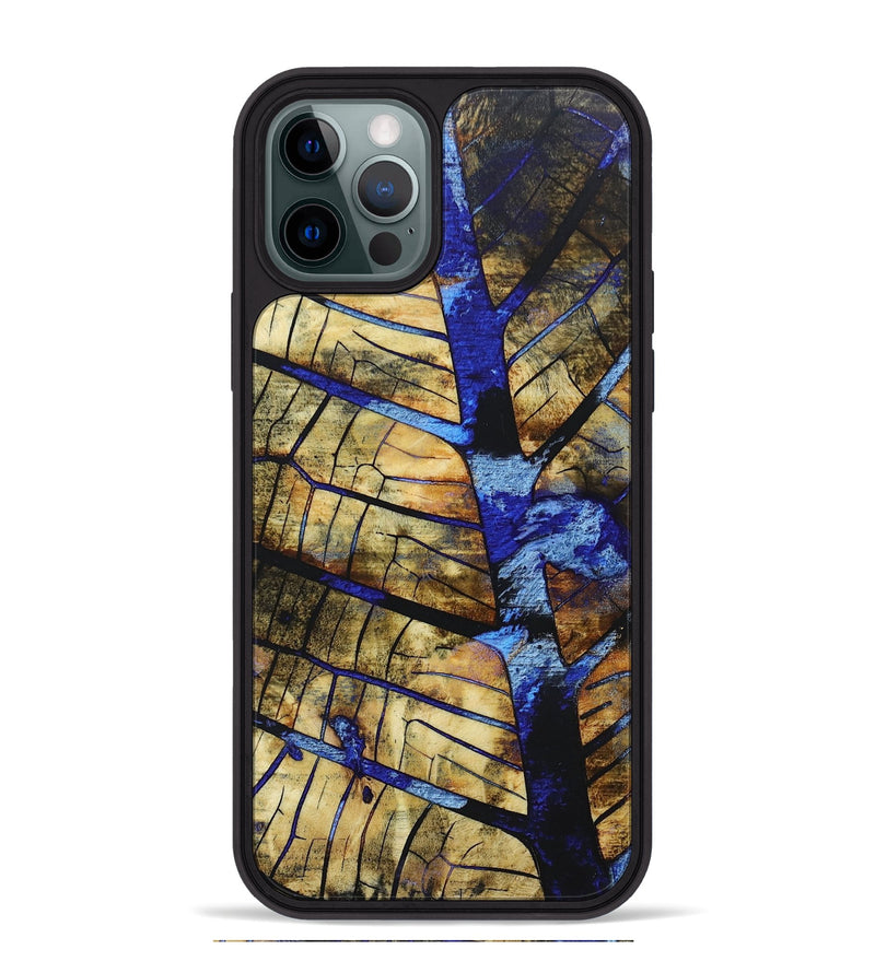 iPhone 12 Pro Max Wood+Resin Phone Case - Briella (Harvest, 668040)