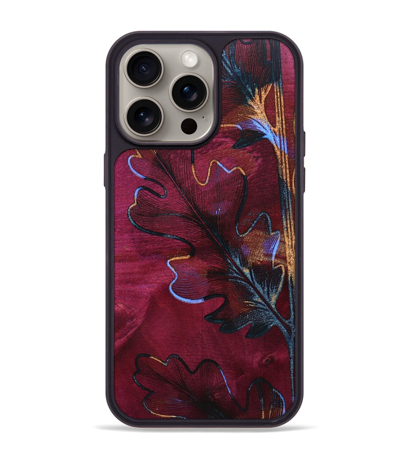 iPhone 15 Pro Max Wood+Resin Phone Case - Maureen (Harvest, 668048)