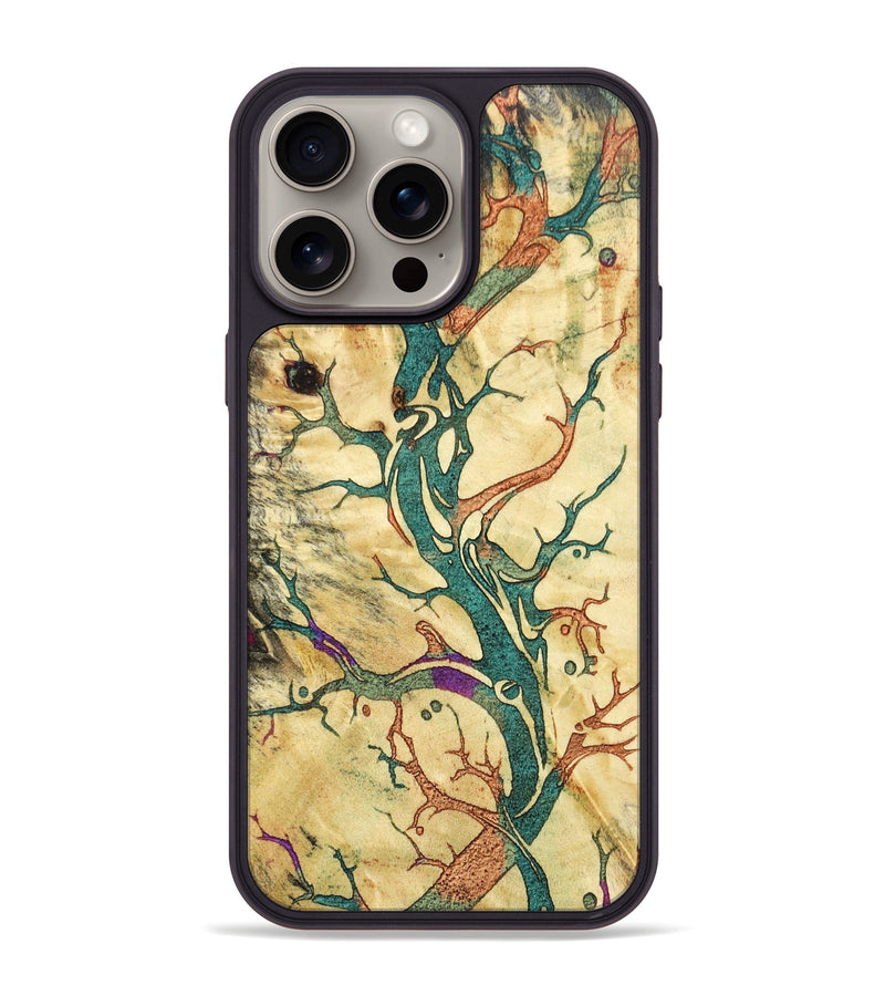 iPhone 15 Pro Max Wood+Resin Phone Case - Muriel (Harvest, 668049)