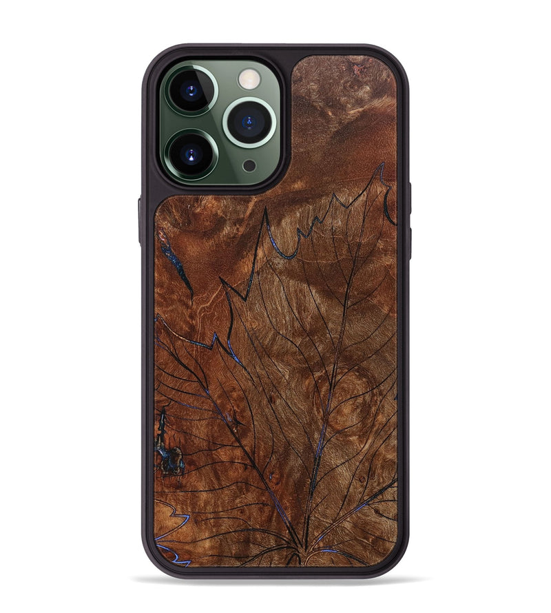 iPhone 13 Pro Max Wood+Resin Phone Case - Tameka (Harvest, 668073)
