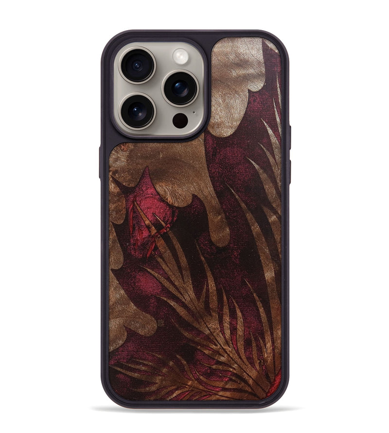 iPhone 15 Pro Max Wood+Resin Phone Case - Katrina (Harvest, 668309)