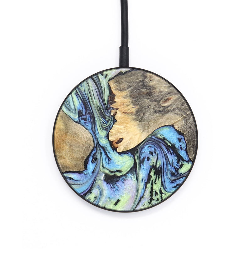 Circle Wood+Resin Wireless Charger - Barbara (Aurora, 671852)
