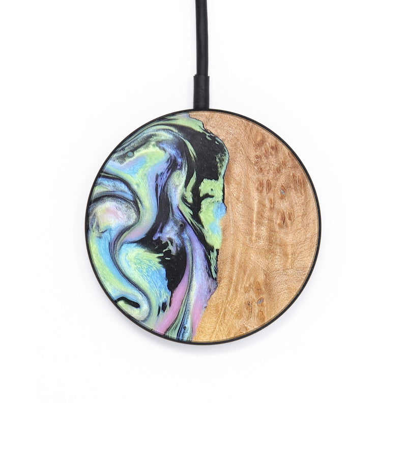 Circle Wood+Resin Wireless Charger - Allie (Aurora, 671855)