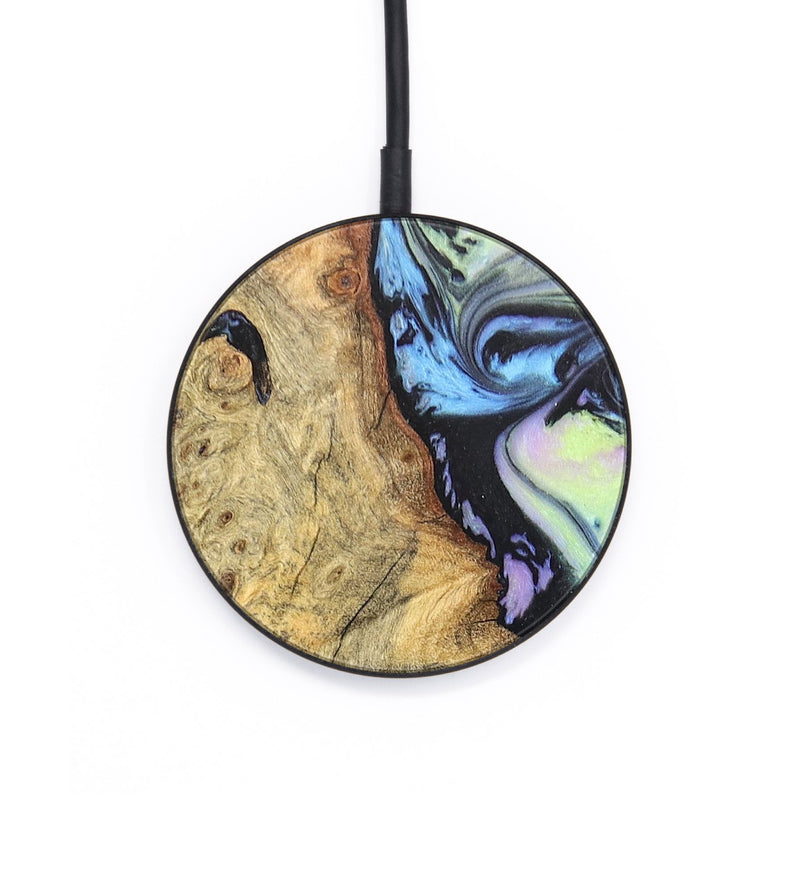 Circle Wood+Resin Wireless Charger - Rebekah (Aurora, 671876)