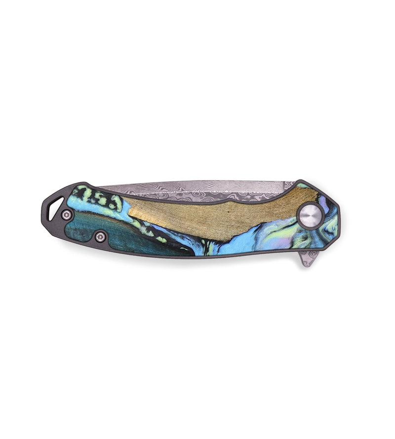 EDC Wood+Resin Pocket Knife - Jimmie (Aurora, 672036)