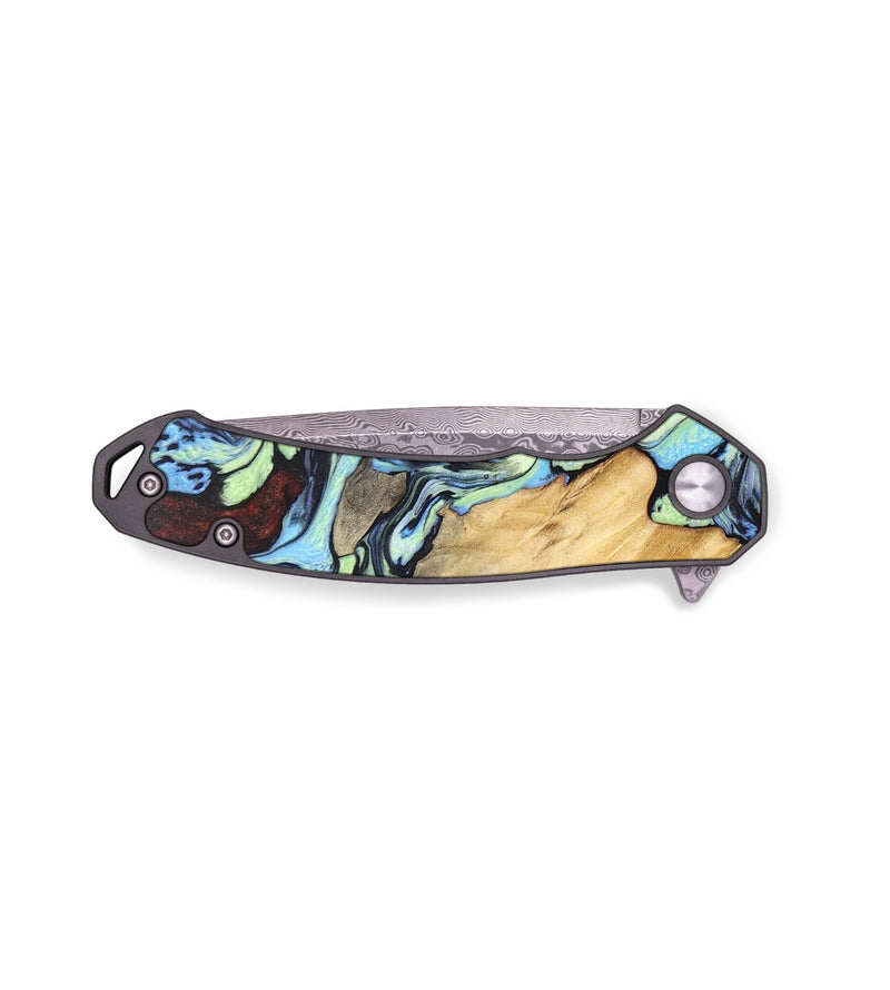 EDC Wood+Resin Pocket Knife - Giovanni (Aurora, 672041)