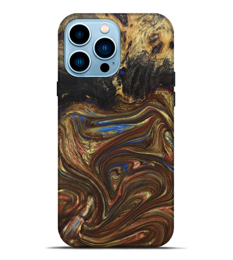 iPhone 14 Pro Max Wood+Resin Live Edge Phone Case - Paige (Harvest, 672765)