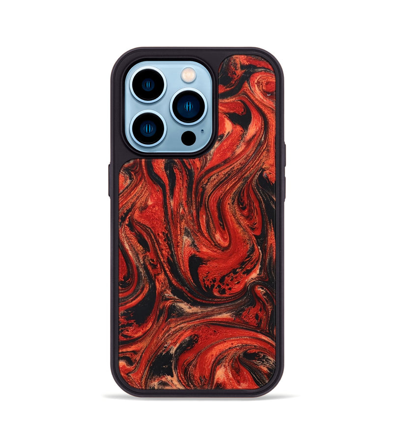 iPhone 14 Pro Wood+Resin Phone Case - Elle (Lava, 673499)