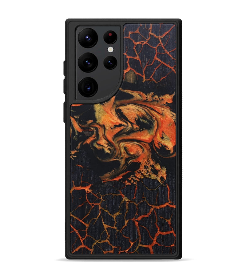 Galaxy S22 Ultra Wood+Resin Phone Case - Tara (Lava, 673501)