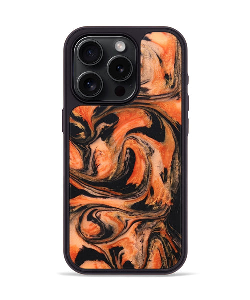 iPhone 15 Pro Wood+Resin Phone Case - Geneva (Lava, 673505)
