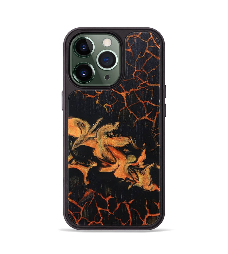 iPhone 13 Pro Wood+Resin Phone Case - Ginger (Lava, 673508)