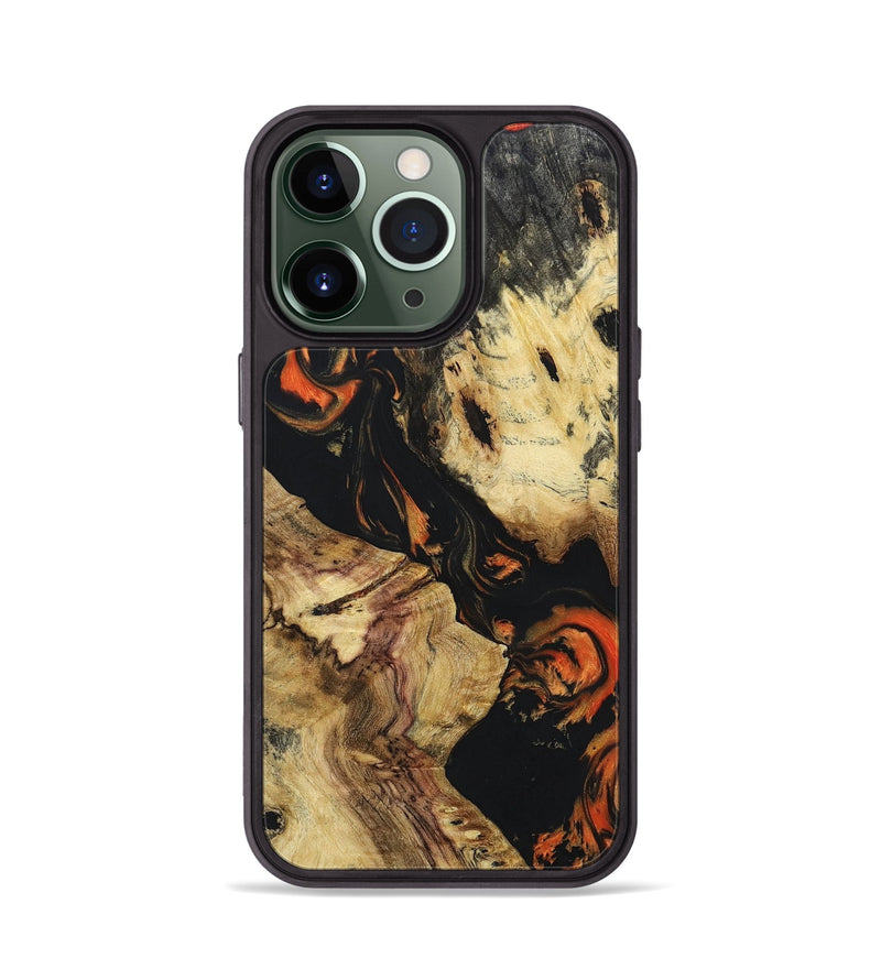 iPhone 13 Pro Wood+Resin Phone Case - Makayla (Lava, 673514)