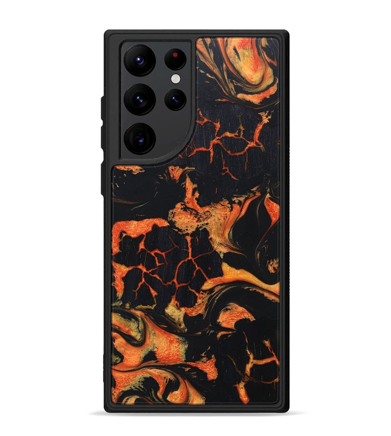 Galaxy S22 Ultra Wood+Resin Phone Case - Ariana (Lava, 673518)