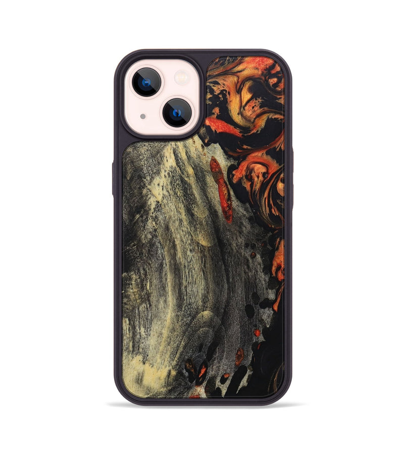 iPhone 14 Wood+Resin Phone Case - Jenny (Lava, 673519)