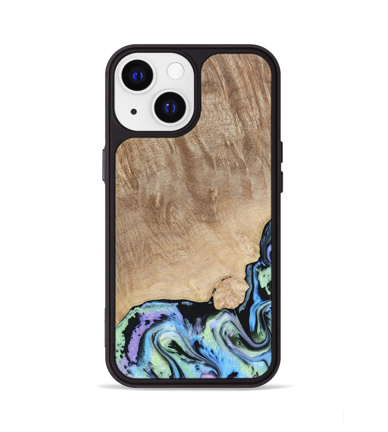iPhone 13 Wood+Resin Phone Case - Susan (Aurora, 673627)