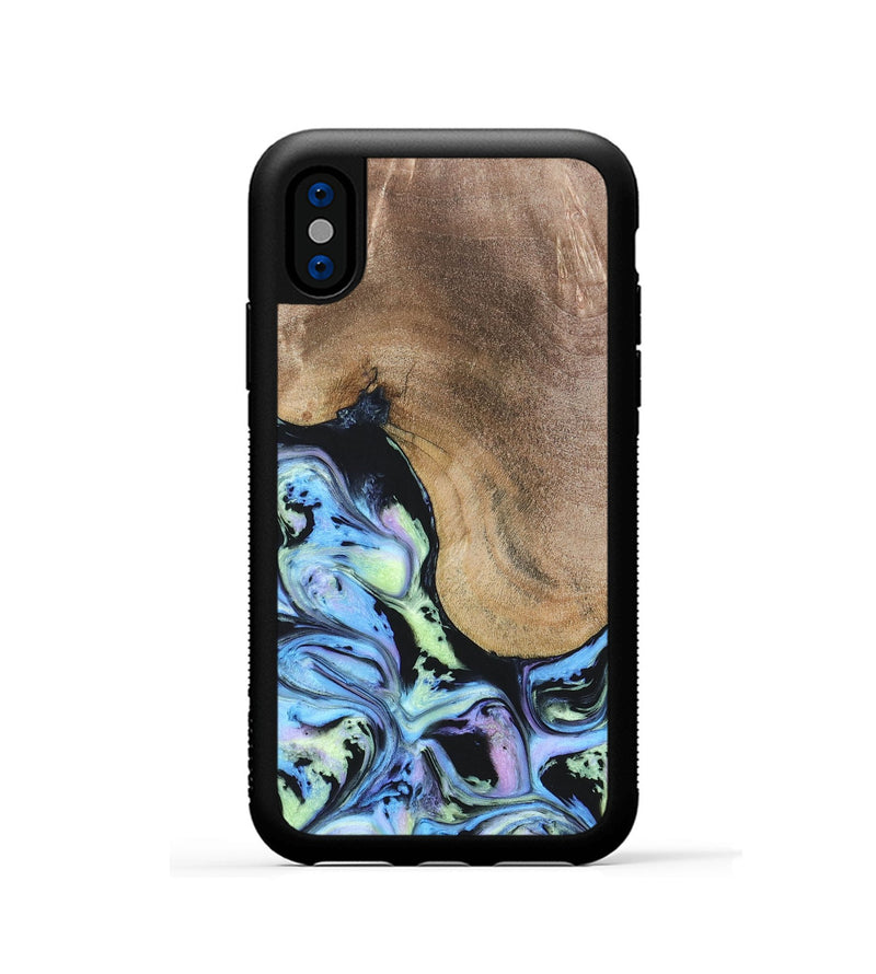 iPhone Xs Wood+Resin Phone Case - Kinsley (Aurora, 673628)