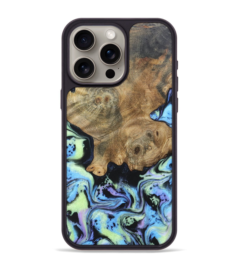 iPhone 15 Pro Max Wood+Resin Phone Case - Graham (Aurora, 673650)