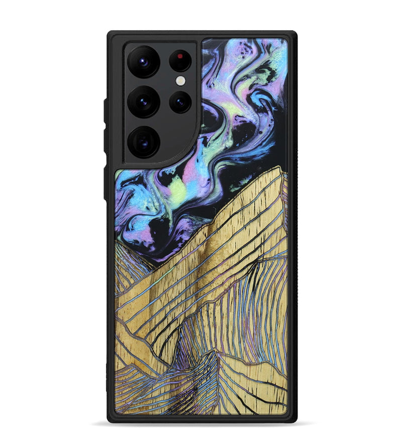 Galaxy S22 Ultra Wood+Resin Phone Case - Isla (Aurora, 673658)