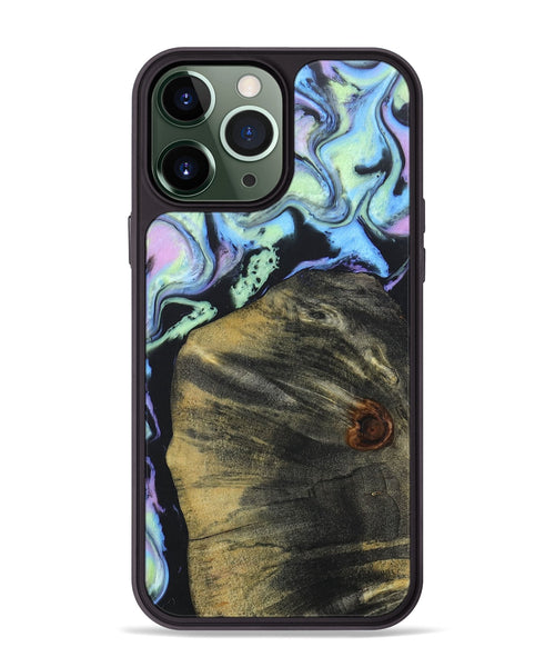 iPhone 13 Pro Max Wood+Resin Phone Case - Luann (Aurora, 673659)