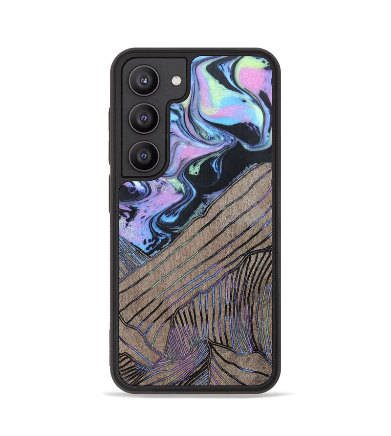 Galaxy S23 Wood+Resin Phone Case - Ethan (Aurora, 673664)