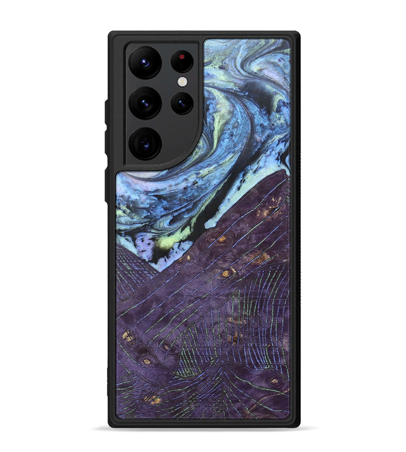Galaxy S22 Ultra Wood+Resin Phone Case - Kathy (Aurora, 673670)
