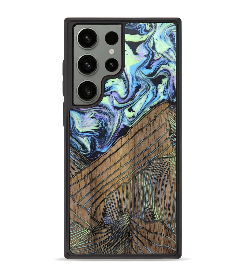 Galaxy S23 Ultra Wood+Resin Phone Case - Kimora (Aurora, 673675)