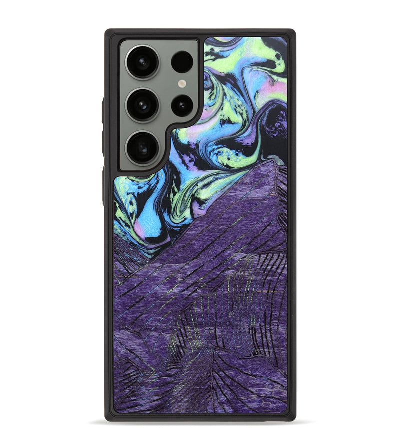 Galaxy S23 Ultra Wood+Resin Phone Case - Jami (Aurora, 673677)