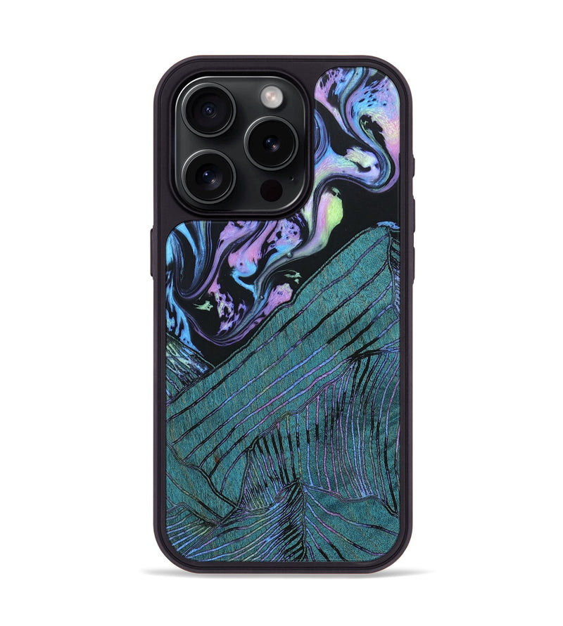 iPhone 15 Pro Wood+Resin Phone Case - Colt (Aurora, 673691)