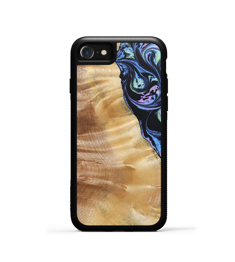 iPhone SE Wood+Resin Phone Case - Dallas (Aurora, 673692)
