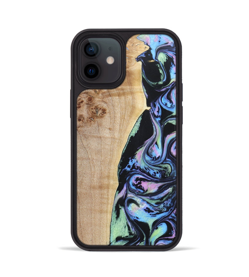 iPhone 12 Wood+Resin Phone Case - Killian (Aurora, 673694)