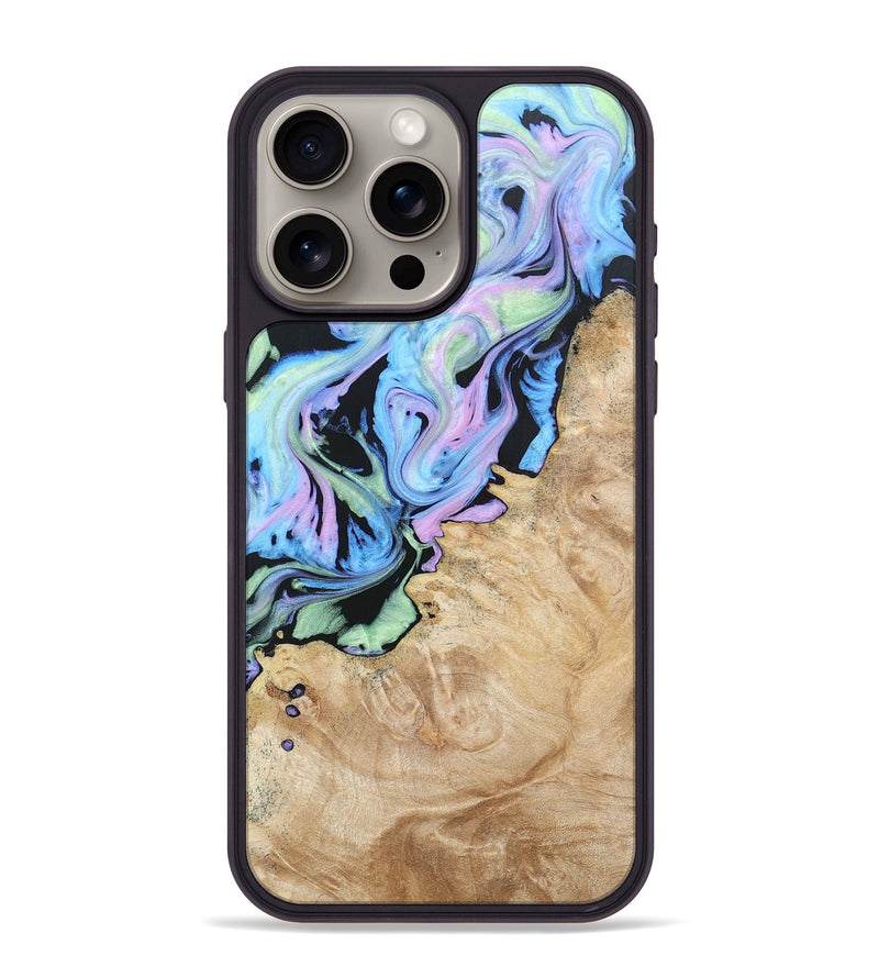 iPhone 15 Pro Max Wood+Resin Phone Case - Graham (Aurora, 673715)