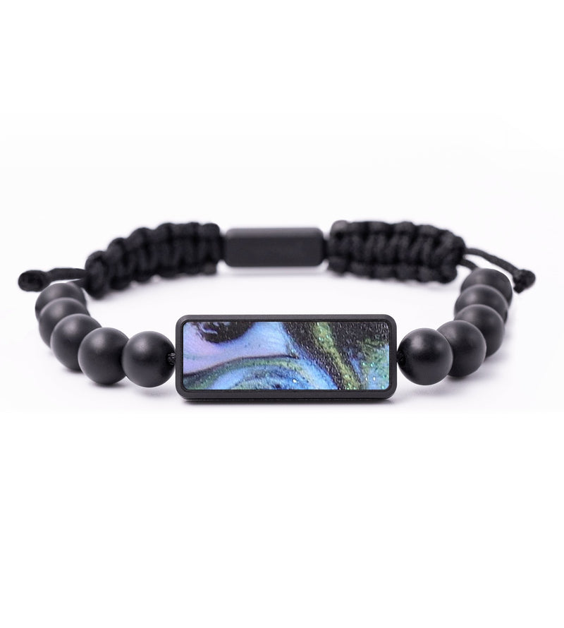 Onyx Bead Wood+Resin Bracelet - Lonnie (Aurora, 673762)