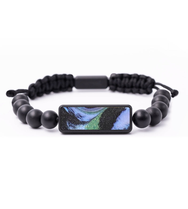 Onyx Bead Wood+Resin Bracelet - Cleo (Aurora, 673763)