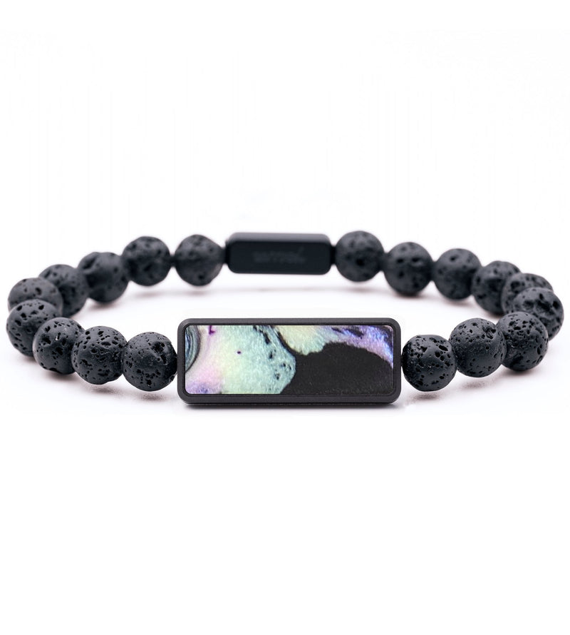 Lava Bead Wood+Resin Bracelet - Emilee (Aurora, 673767)