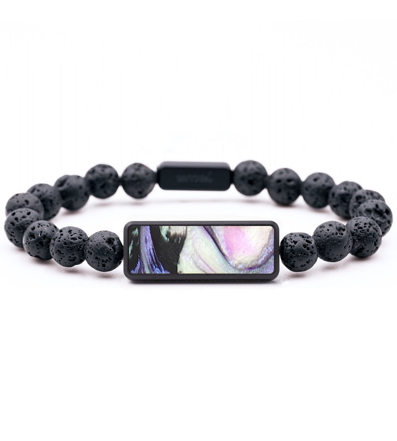 Lava Bead Wood+Resin Bracelet - Brinley (Aurora, 673771)